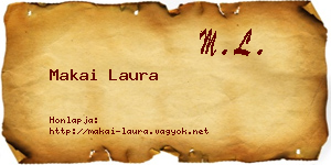Makai Laura névjegykártya